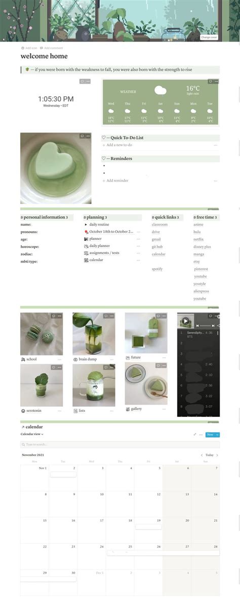 Green Notion Template